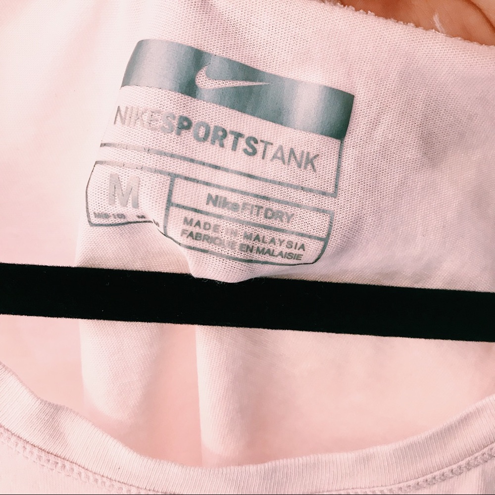 NIKE BABY PINK CROPPED TANK TOP - Picture 5 of 6
